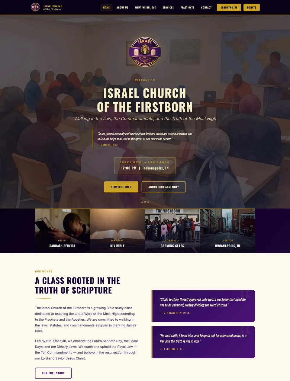 Israel Church of the Firstborn website